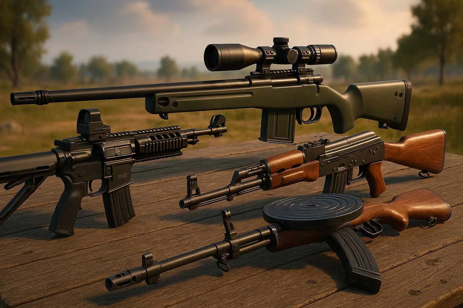 بهترین اسلحه های پابجی موبایل در سال 2025