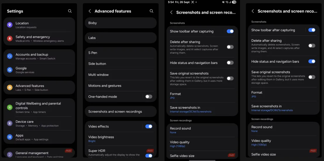 جدید ترین ویژگی های سامسونگ