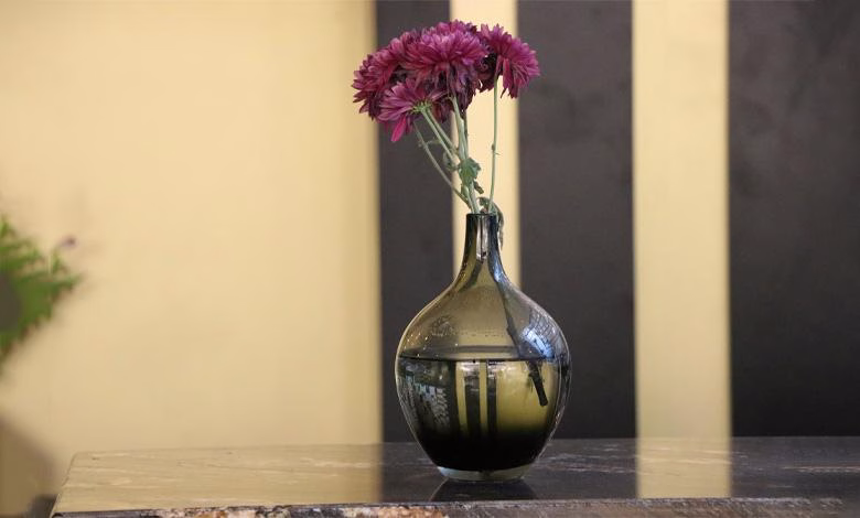 نگهداری گل ارکیده در گلدان شیشه ای